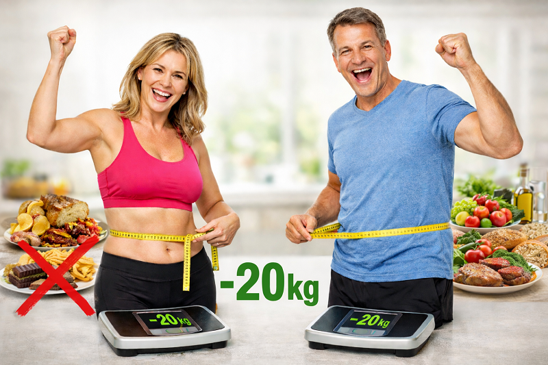 Zwei Menschen beim Sport – ganzheitliche Gewichtsreduktion im Abnehm-Workshop